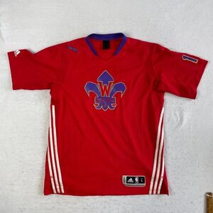 Adidas NBA All Star Game 2014 NOLA Jersey L Red West Conference Short Sleeve